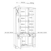 Forte Вітрина 110 см із шухлядою Rockhampton, біла сосна, RHPV721L-D43 - Home Club, зображення 7