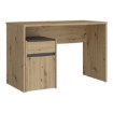 Forte Письмовий стіл 110x55 см із шухлядою та шафкою Modultrick, дуб Artisan/графіт, MDUB111-C827 - Home Club, зображення 4