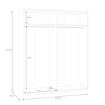 Forte Шкаф 180 см Econobox 2, белый, ECBS945-120 - Home Club, изображение 7