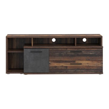 Forte Вінтажна шафа для телевізора в стилі лофт, 160 см, Jacky Old – Wood Vintage/Бетон, JCKT135L-C754 - Home Club