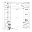 Forte Розсувна шафа 200 см із шухлядами Kaszimiro, дуб Waterford/чорний, KZMS944-M328 - Home Club, зображення 8