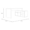 Forte Письмовий стіл L, T2KB231L-M625 - Home Club, зображення 6