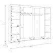 Forte Шафа для одягу, NRGS82511-M802 - Home Club, зображення 10