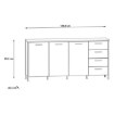 Forte Комод, KUSK243-C934 - Home Club, зображення 6