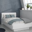 Forte Підліткове ліжко 120x200 см Snow, біле, SNWL222-C50 - Home Club