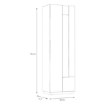 Forte Вузька вітрина 60 см Lewisville Secret Grey/Дуб Валенсія, LWSV711-M829 - Home Club, зображення 8