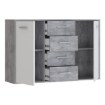 Forte Комод 120 см Antuza, белый/светло-серый бетон, NTU231-C251 - Home Club, изображение 5