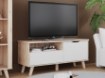 Forte Тумба під телевізор 125 см Vankka, дубова дошка/білий, VNKT121R-L25 - Home Club, зображення 3