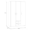 Forte Шафа 120 см із шухлядами Econobox, біла, ECBS832-120 - Home Club, зображення 6