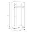 Forte Шкаф для одежды, LSQS721M-U60 - Home Club, изображение 10