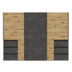 Forte Розсувна шафа 270 см із шухлядами Winn 2, дуб Artisan/бетон, W2QS13331-C752 - Home Club, зображення 2