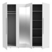 Forte Шафа з дзеркалом 230 см Helen, біла, HLNS84-120 - Home Club, зображення 3