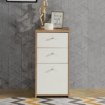 Forte Невелика комода Best Chest, білий/дуб Artisan, SQNK211-C804 - Home Club