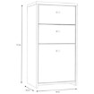 Forte Невелика комода Best Chest, білий/дуб Artisan, SQNK211-C804 - Home Club, зображення 7