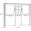 Forte Низька вітрина 150 см Clif Old – Wood Vintage/Бетон, CLFV331-C546 - Home Club, зображення 6