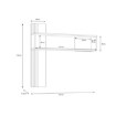Forte Полиця з ламелями 130 см Joakimis Дуб Mauvella/Чорний, JMXB01-M637 - Home Club, зображення 4