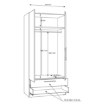 Forte Шафа 100 см із шухлядами Cadixo, дуб Artisan, CDXS87-D78 - Home Club, зображення 7