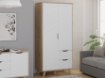 Forte Шафа 100 см із шухлядами Vankka, дубова дошка/білий, VNKS823L-L25 - Home Club, зображення 3