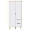Forte Шафа 100 см із шухлядами Vankka, дубова дошка/білий, VNKS823L-L25 - Home Club, зображення 6