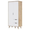 Forte Шафа 100 см із шухлядами Vankka, дубова дошка/білий, VNKS823L-L25 - Home Club, зображення 11