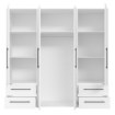 Forte Шафа 210 см із шухлядами, біла, MKSS841-120 - Home Club, зображення 3