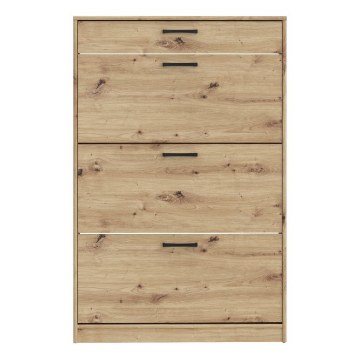 Forte Шафа для взуття 85x20 см із шухлядою Niko, дуб Artisan, NIKD321-D78 - Home Club
