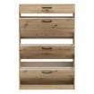 Forte Шкафчик для обуви 85x20 см с выдвижным ящиком Niko, дуб Artisan, NIKD321-D78 - Home Club, изображение 3
