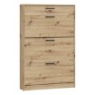 Forte Шкафчик для обуви 85x20 см с выдвижным ящиком Niko, дуб Artisan, NIKD321-D78 - Home Club, изображение 4