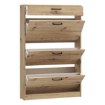 Forte Шкафчик для обуви 85x20 см с выдвижным ящиком Niko, дуб Artisan, NIKD321-D78 - Home Club, изображение 5