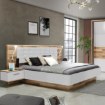 Forte Ліжко з тумбочками 160x200 см Modern Way Дуб Клепковий/Білий, MRWL2162-C811 - Home Club
