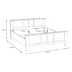 Forte Двоспальне ліжко 180x200 см Iloppa Дуб Нельсон/Дуб Сніжний, TIQL1181-J99 - Home Club, зображення 5