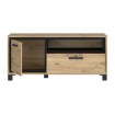 Forte Тумба під телевізор 130 см Trondheim Дуб Artisan/Дуб чорний, TDHT221L-C773 - Home Club, зображення 3