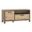 Forte Тумба під телевізор 130 см Trondheim Дуб Artisan/Дуб чорний, TDHT221L-C773 - Home Club, зображення 4