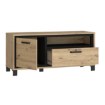 Forte Тумба під телевізор 130 см Trondheim Дуб Artisan/Дуб чорний, TDHT221L-C773 - Home Club, зображення 5