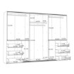 Forte Розсувна шафа з дзеркалом і шухлядами, 270 см, Winn 2, біла, W2QS13332-120 - Home Club, зображення 7