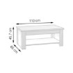 Forte Кавовий столик із підйомною стільницею 110x65 см Clif Old – Wood Vintage, DURT511-H51 - Home Club, зображення 6