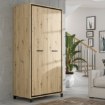 Forte Шкаф 100 см Trondheim, дуб Artisan/черный дуб, TDHS821-C773 - Home Club