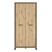 Forte Шкаф 100 см Trondheim, дуб Artisan/черный дуб, TDHS821-C773 - Home Club, изображение 2