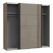 Forte Розсувна шафа 220 см Savona, дуб античний/бежевий глянцевий, SVNS92411-T15 - Home Club, зображення 5