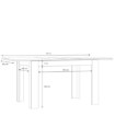 Forte Розкладний стіл 120x85 см, дуб «Валенсія», TMST142-D116 - Home Club, зображення 7