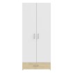 Forte Шкаф шириной 80 см с ящиком Econobox, белый/дуб Puccini, ECBS823-M870 - Home Club, изображение 2