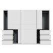 Forte Шкаф-купе 270 см с ящиками Winn 2, белый, W2QS13331-120 - Home Club, изображение 3