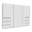 Forte Шкаф-купе 270 см с ящиками Winn 2, белый, W2QS13331-120 - Home Club, изображение 4