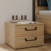 Forte Приліжкова тумба 50 см із шухлядами Oriental Tree, дуб, Bartex, HUDK011-D105 - Home Club