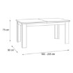 Forte Раздвижной стол 160x90 см Encanto, белая сосна, EPLT401-S13 - Home Club, изображение 5