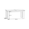 Forte Раздвижной стол 160x90 см Encanto, белая сосна, EPLT401-S13 - Home Club, изображение 6