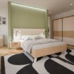 Forte Каркас ліжка + тумбочки, RCQL1164B-Q312 - Home Club, зображення 2