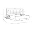 Forte Каркас ліжка + тумбочки, RCQL1164B-Q312 - Home Club, зображення 11