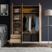 Forte Шафа для одягу L, HLTS731LEC-D108 - Home Club, зображення 2