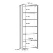 Forte Висока відкрита шафа Clif Old – Wood Vintage/Бетон, CLFR716-C546 - Home Club, зображення 5